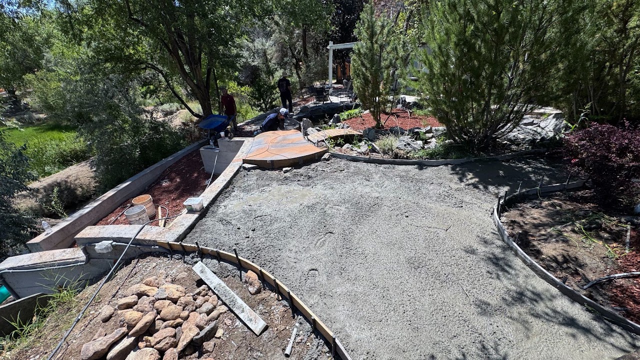 Yard prepared before lawn installation
