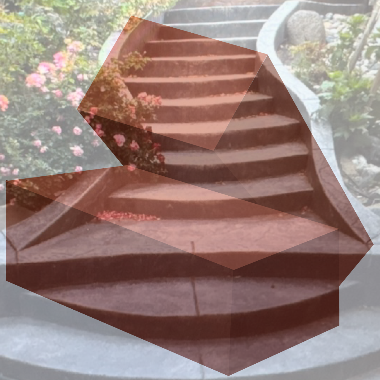 Smooth concrete walkway with clean finished edges